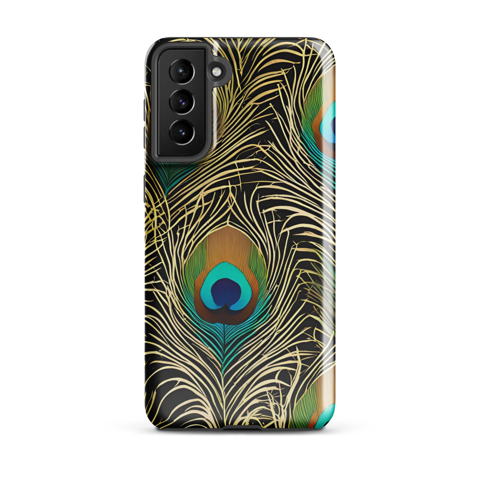 Peacock Plume - Samsung Phone Case - Flay Cases