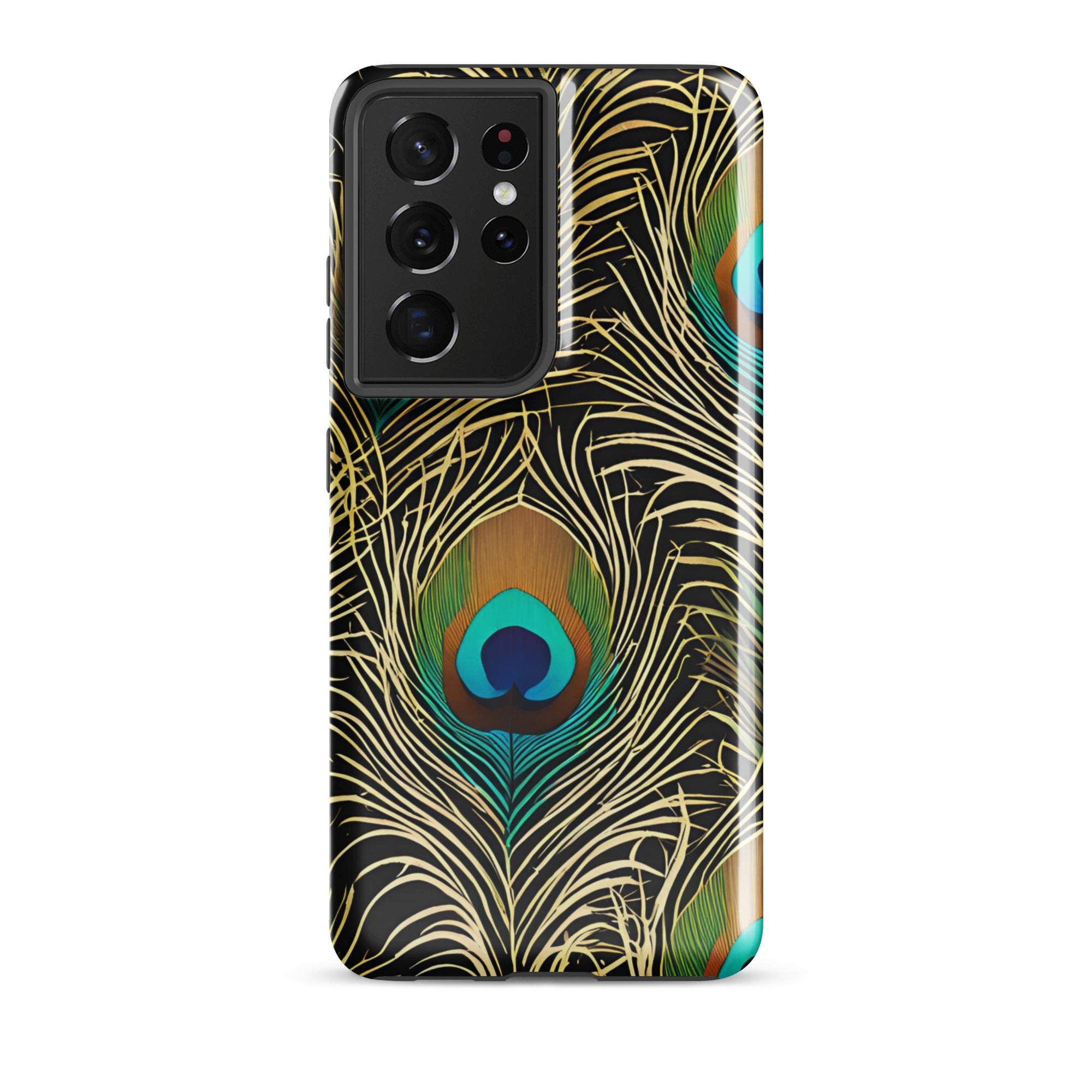 Peacock Plume - Samsung Phone Case - Flay Cases