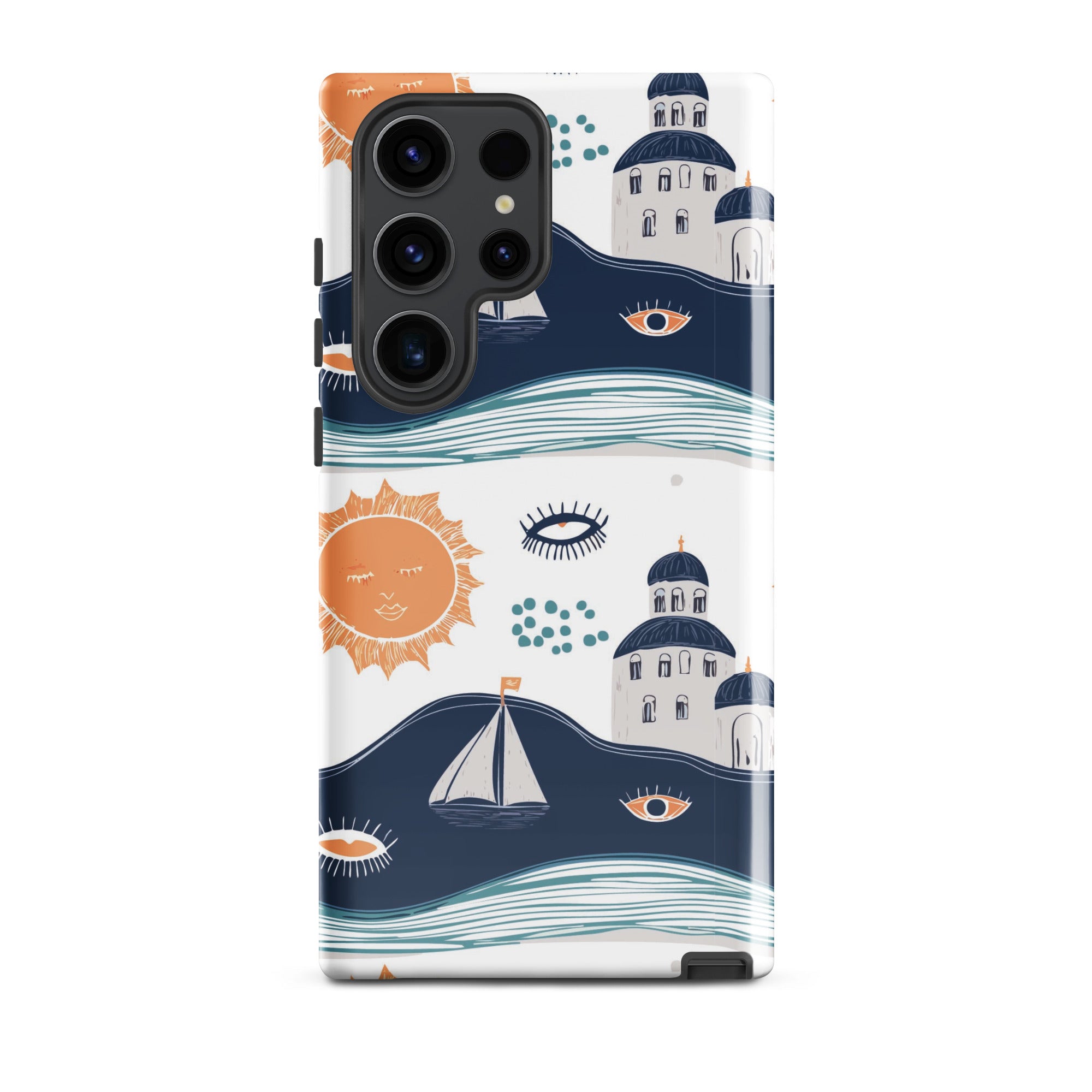 Santorini Sunset - Samsung Phone Case - Flay Cases