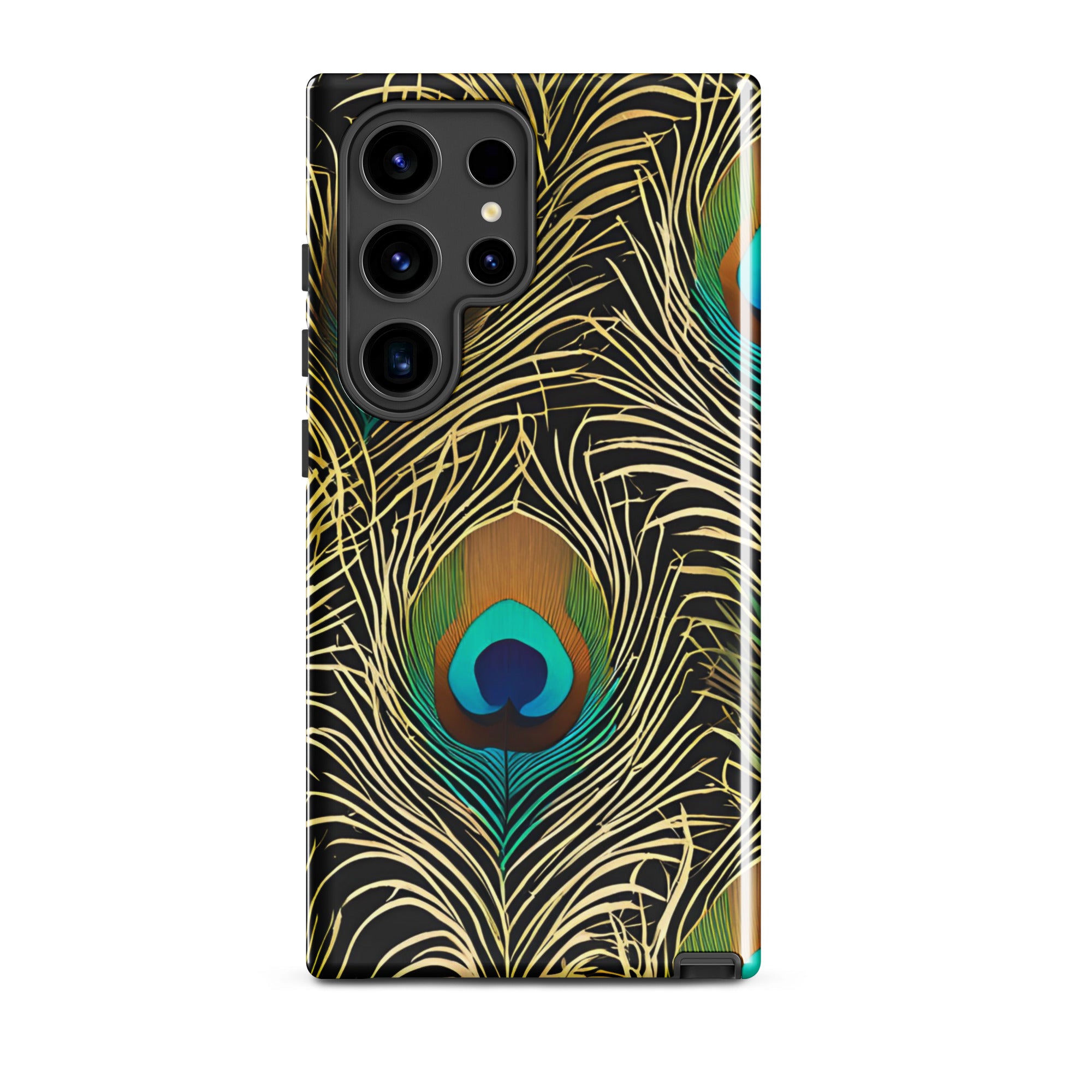 Peacock Plume - Samsung Phone Case - Flay Cases