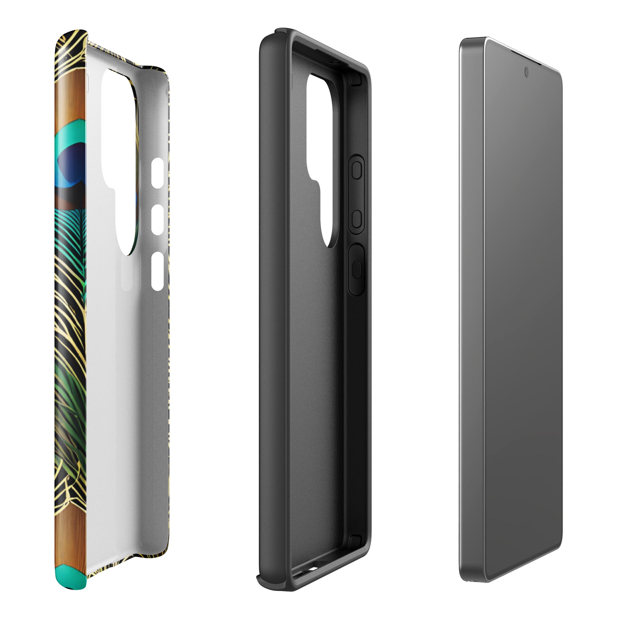 Peacock Plume - Samsung Phone Case - Flay Cases